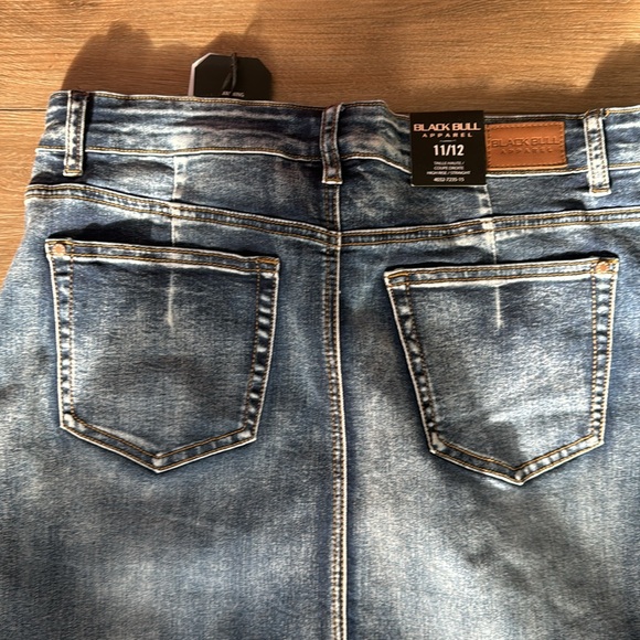 Black Bull Jean Skirt - Picture 3 of 5